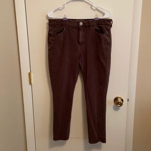 AEO High Rise Jeggings GUC Dark Taupe 14 Short